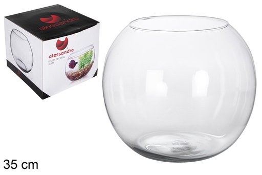 [118751] Vaso de vidro bola 35 cm