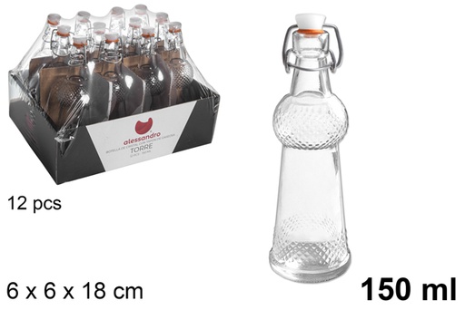 [118759] Botella torre con tapón gaseosa 150 ml