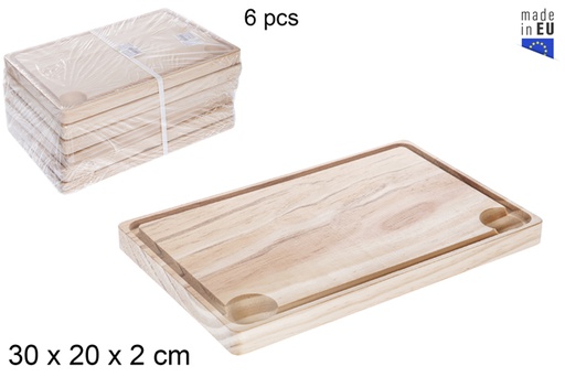 [118771] Tábua de madeira para bife 30x20 cm