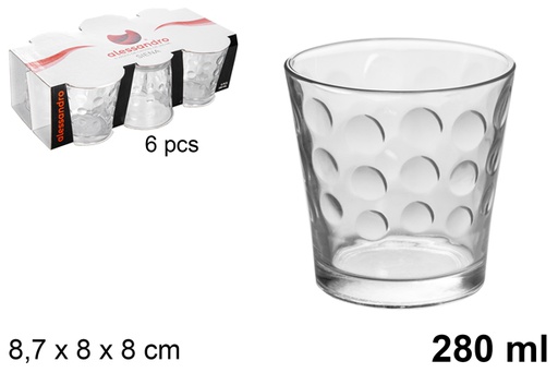 [118852] Pack 6 Siena water glass glasses 280 ml