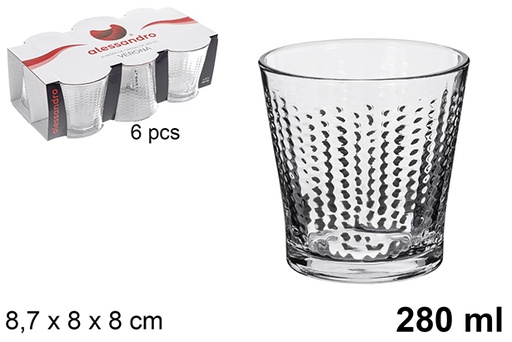 [118853] Pack 6 6 verres à eau Vérone 280 ml