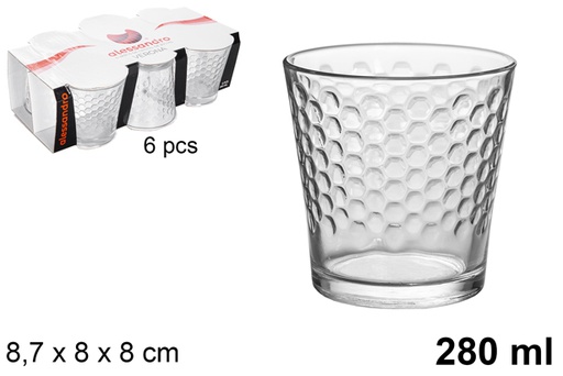 [118853] Pack 6 vasos cristal agua Verona 280 ml