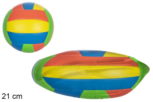 [118865] Balón deshinchado voleibol color neón talla 5