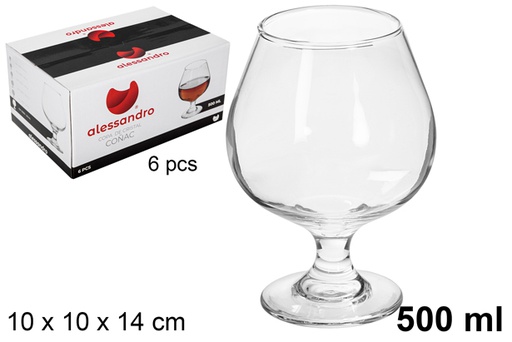 [118869] Copo cristal conhaque 500 ml