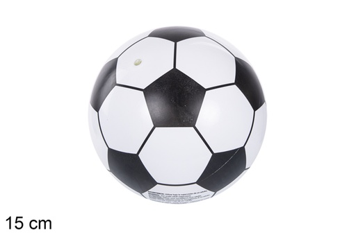 [118922] Ballon de football en plastique blanc 15 cm