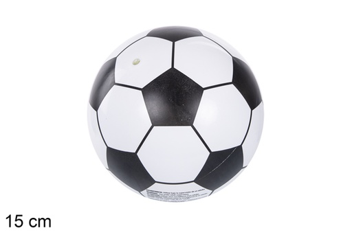 [118922] Bola de futebol branca decorada 15 cm