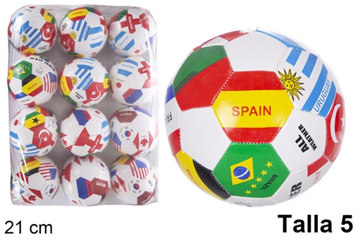 [118952] Balón futbol países talla 5