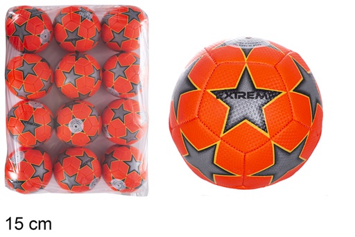 [118953] Balon futbol mini naranja estrella
