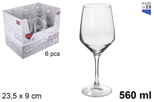 [118959] Gobelet en verre à vin Sofia Vasik 560 ml