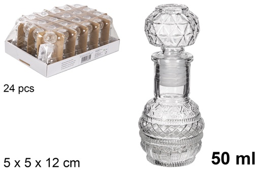 [119015] Botella cristal licor Recife 50 ml