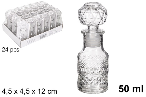 [119016] Botella cristal licor Brisbane 50 ml