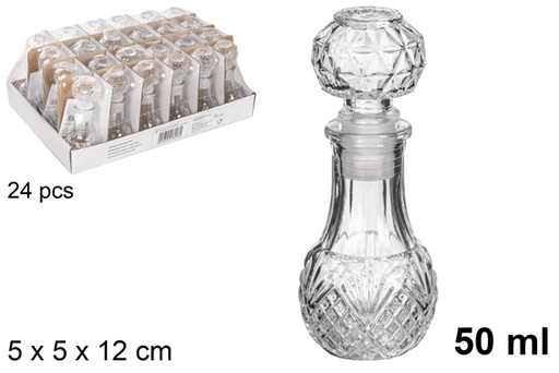 [119018] Glass bottle for liquor Linz 50 ml