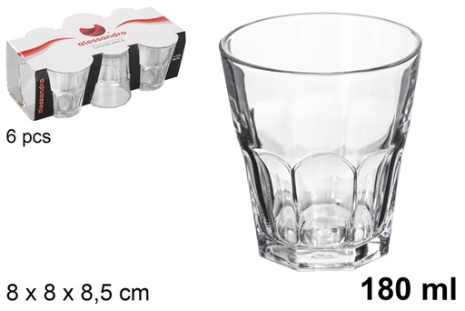 [119019] Pack 6 vasos cristal agua casablanca 180 ml