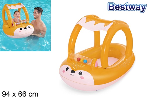 [119061] Bateau pneumatique pour enfants avec toit 94x66 cm