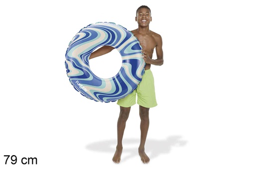 [119091] Flotador hinchable Swirl azul 79 cm