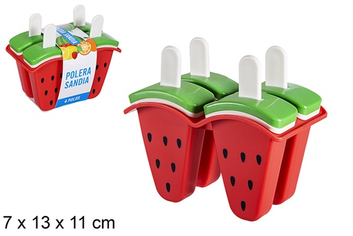 [119109] Pack 4 stampi per gelato all'anguria