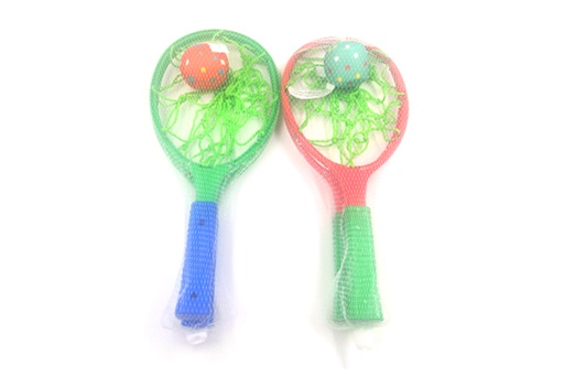 [119147] Game paddles net catches colored ball