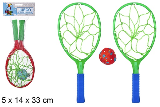 [119147] Juego paletas red atrapa bola color