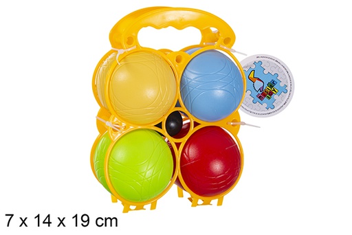 [119152] Petanque game with 4 assorted coloured balls