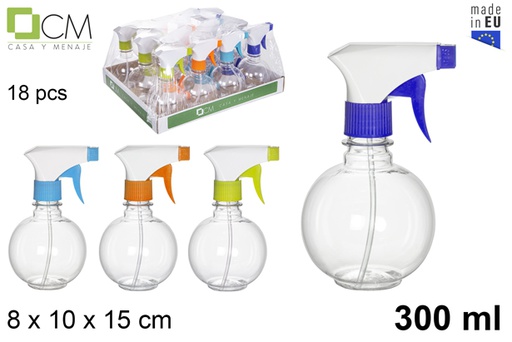 [119245] Transparent ball plastic sprayer 300 ml