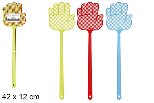 [119252] Pack 3 paletas matamoscas forma mano