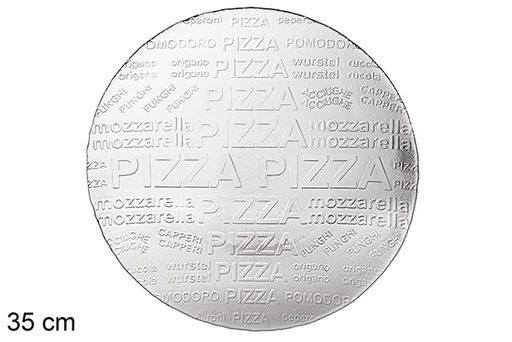 [119292] Bajo plato cristal Pizza 35 cm