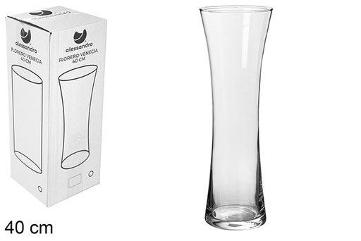 [119298] Glass vase Venecia 40 cm