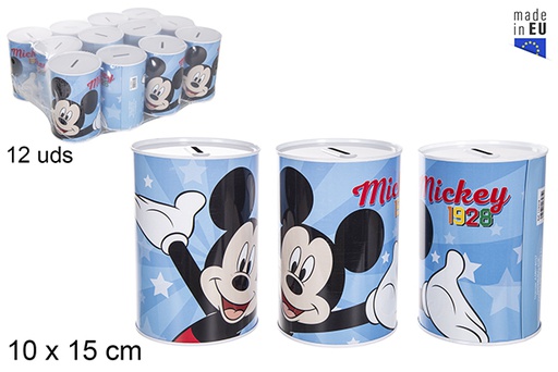 [119318] Tirelire en métal Mickey 10x15 cm