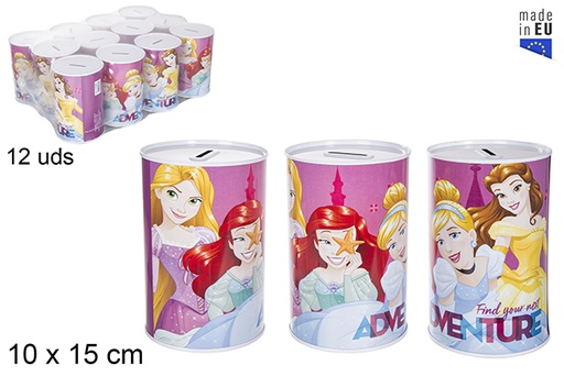 [119322] Metal piggy bank Princesses 10x15 cm