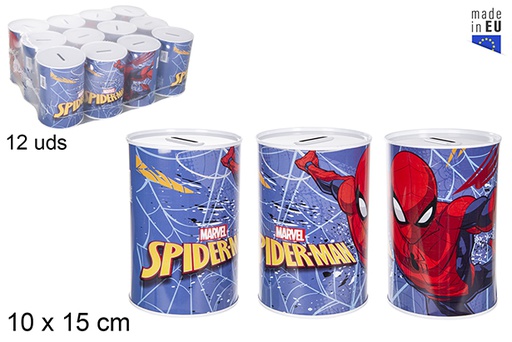 [119324] Salvadanaio Spiderman in metallo 10x15 cm