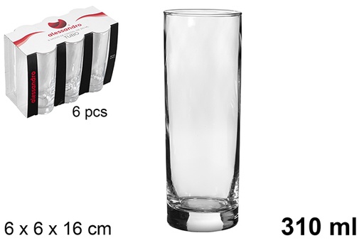 [119331] Vaso cristal tubo 310 ml