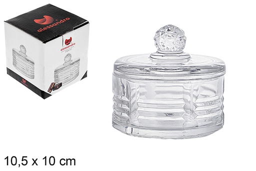 [119351] Prato glass candy dish 10,5x10 cm