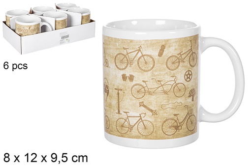 [119358] Taza mug  decorada bicis