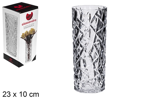 [119418] Vase en verre Dinamarca 23x10 cm