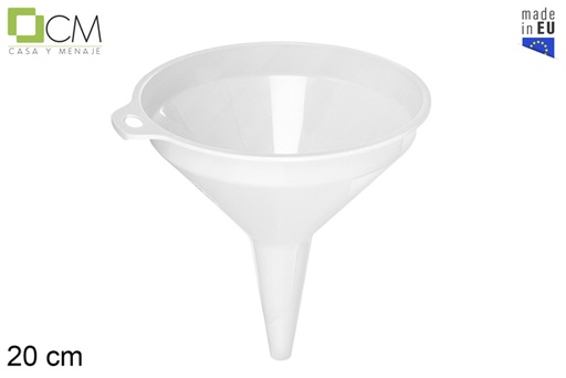 [119465] Funil de plástico cores sortidas 20 cm