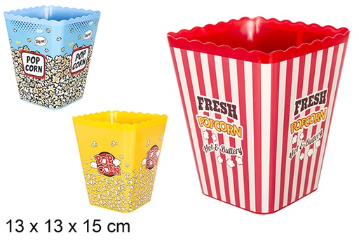 [119484] Square popcorn bucket assorted colors