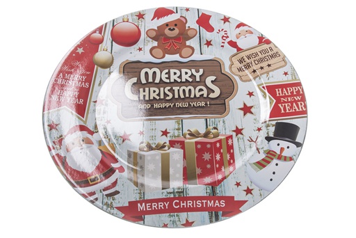 [119506] Sous plaque plastique Merry Christmas 33 cm