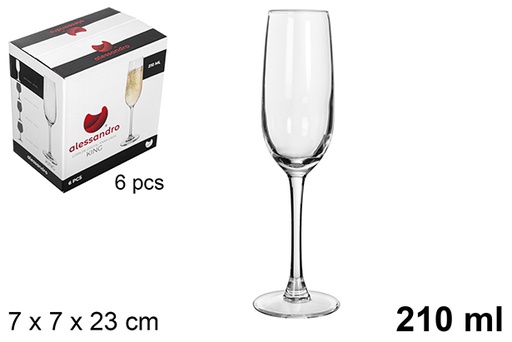 [119523] Bicchiere in cristallo cava King 210 ml