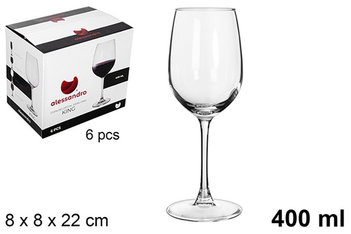 [119525] King wine glass cup 400 ml