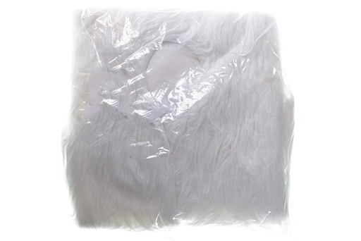 [119542] White Christmas tree furry base cover 90 cm