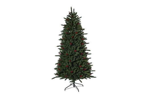 [119615] Arbol navidad 60cm con bayas y piñas.
