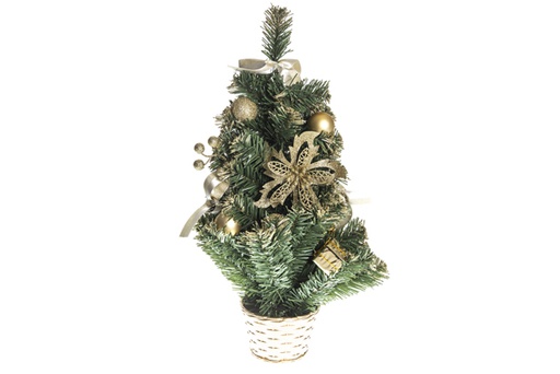 [119970] Gold decorated Christmas tree 50 cm