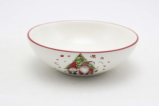 [120139] Christmas ceramic bowl decorated elf 15 cm