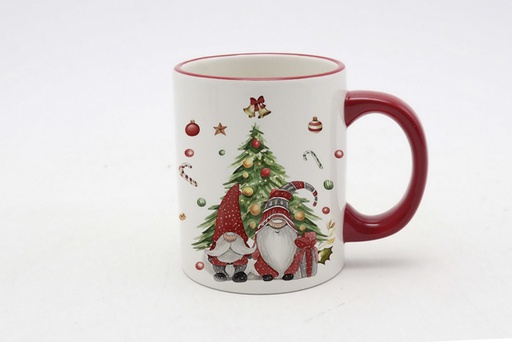 [120146] Mug de Noël en céramique décoré elfe 300 ml