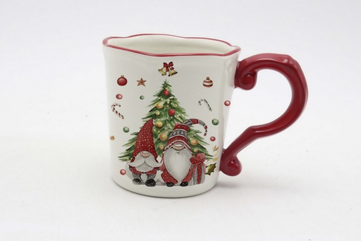 [120149] Christmas ceramic mug decorated elf 560 ml