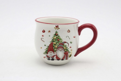 [120150] Mug de Noël en céramique décoré elfe 430 ml