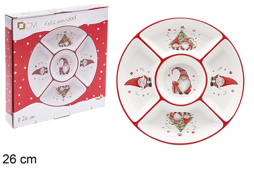 [120153] Hors d'oeuvre de Natal em cerâmica 26 cm