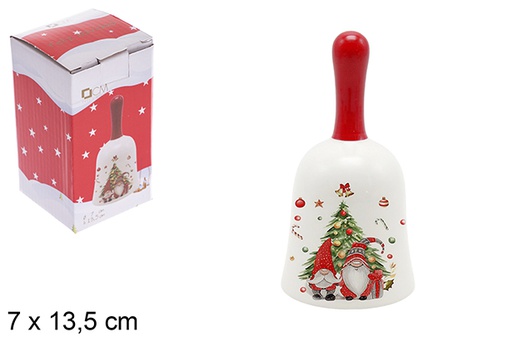 [120167] Sino de Natal de cerâmica 7x13,5 cm