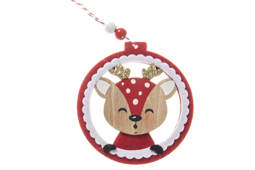 [120229] Pendentif cerf de Noël 11 cm