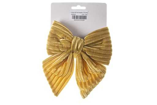 [120245] Gold velvet bows 17x14 cm